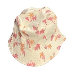 NWOT Joe Fresh Kids Pink Palm Tree Sun Hat - Size s/m